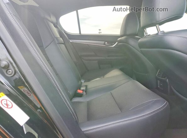 JTHBZ1BL4JA015896 2018 LEXUS GS Black Սալոնի հետևի տեսք
