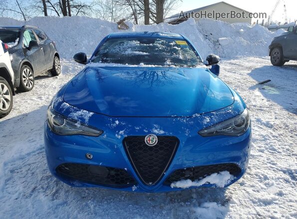 ZARFAMAN0L7626996 2020 ALFA ROMEO GIULIA Синий Вид сзади