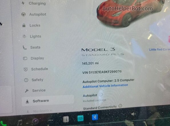 5YJ3E1EA9KF299076 2019 TESLA MODEL 3 Красный 