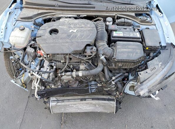 KMHT36AH2NU015350 2022 HYUNDAI VELOSTER Blue უკანა სალონის ხედი