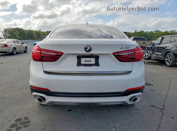 5UXKU2C37H0U29418 2017 BMW X6 Белый Вид салона спереди