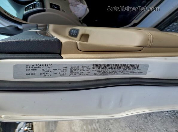 1C4RJEBG2HC915969 2017 JEEP GRAND CHER White Widok naklejki z numerem VIN