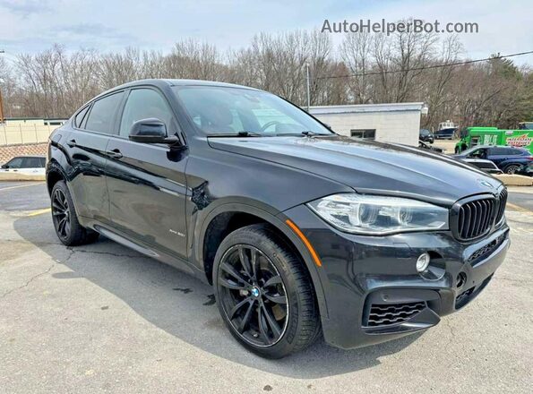 5UXKU6C53G0R34055 2016 BMW X6 Black Widok z przodu