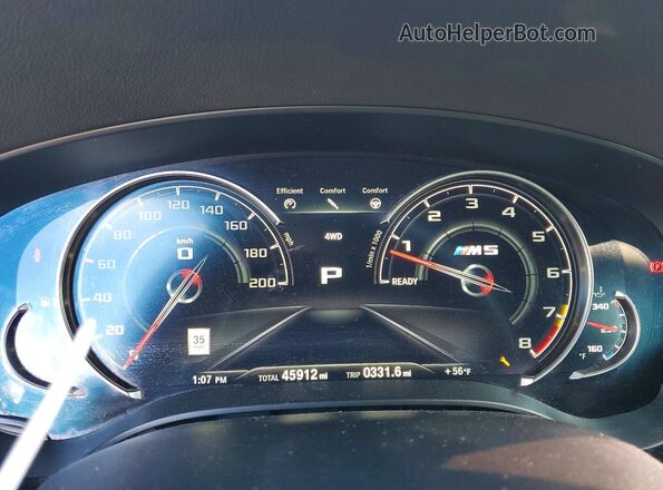WBSJF0C53KB284461 2019 BMW M5 Green Vista de los asientos traseros