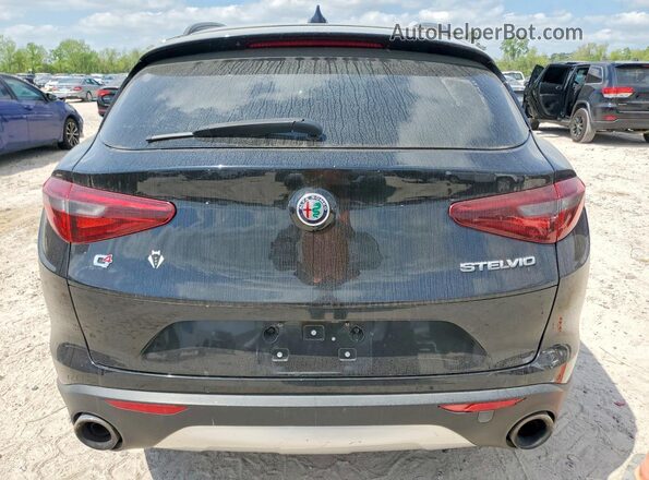 ZASFAKNN1J7B72951 2018 ALFA ROMEO STELVIO Black Widok wnętrza z przodu