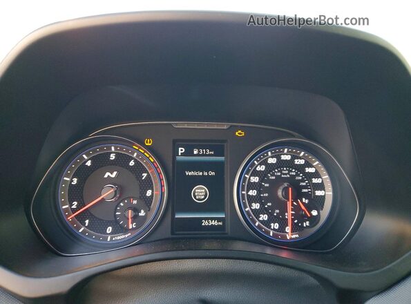 KMHT36AH2NU015350 2022 HYUNDAI VELOSTER Blue ხელსაწყოთა პანელის ხედი