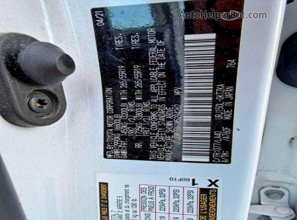 JTJGM7BX1M5294262 2021 LEXUS GX White 