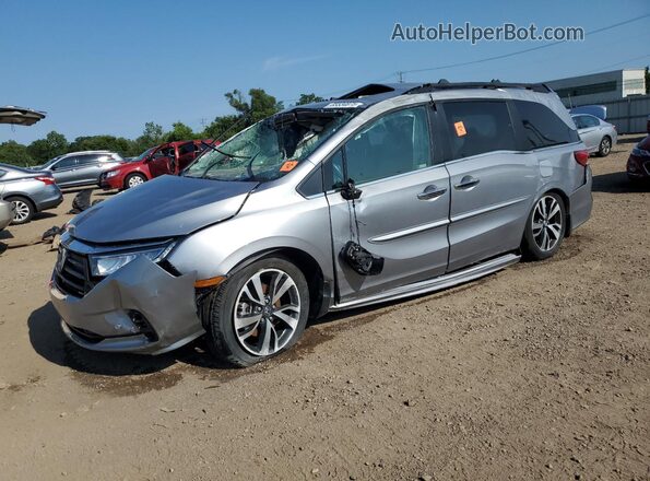 5FNRL6H82MB042561 2021 HONDA ODYSSEY Серебряный Задняя левая четверть
