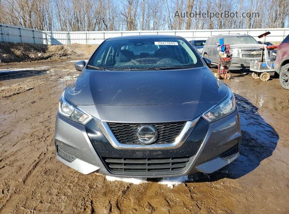 3N1CN8EV8ML861648 2021 NISSAN VERSA Gray Вид спереду