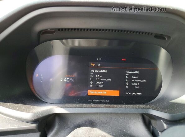 LPSED3KAXML006449 2021 POLESTAR 2 Синий Вид задних сидений