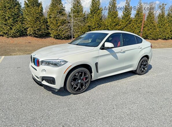 5YMKW8C30H0U72441 2017 BMW X6 White 