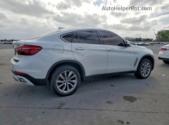 5UXKU2C37H0U29418 2017 BMW X6 Белый Передняя правая четверть