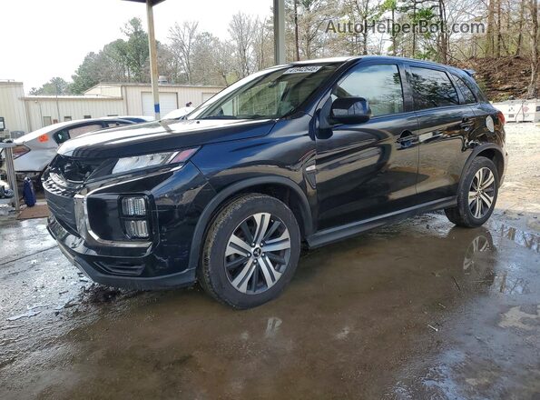 JA4AP3AU1LU007176 2020 MITSUBISHI OUTLANDER Black უკანა მარცხენა