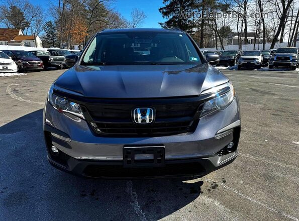 5FNYF6H20MB038975 2021 HONDA PILOT Black Rear view