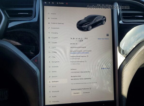5YJSA1E26JF266678 2018 TESLA MODEL S Черный 