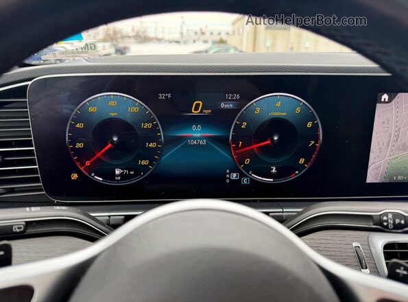 4JGFB4KBXLA130503 2020 MERCEDES-BENZ GLE White Instrument cluster view