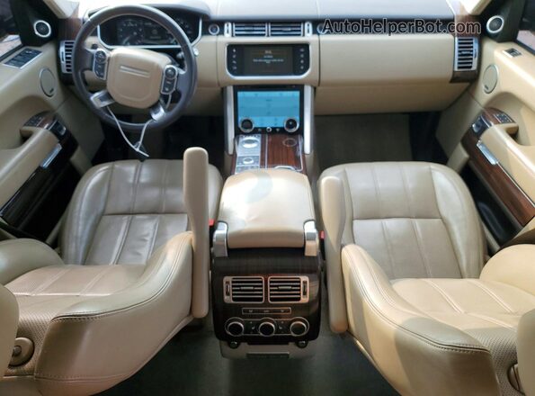 SALGS2PF3GA305634 2016 LAND ROVER RANGE ROVER Black ხელსაწყოთა პანელის ხედი