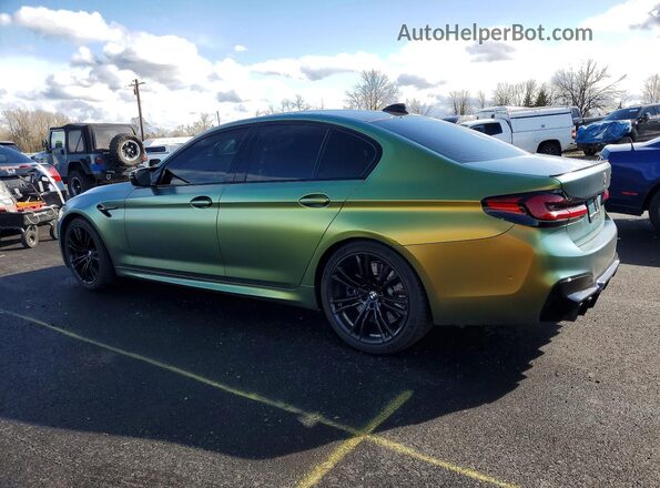 WBSJF0C53KB284461 2019 BMW M5 Green Trasero derecho