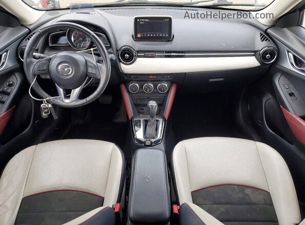 JM1DKBD74G0126953 2016 MAZDA CX-3 White Вид щитка приладів