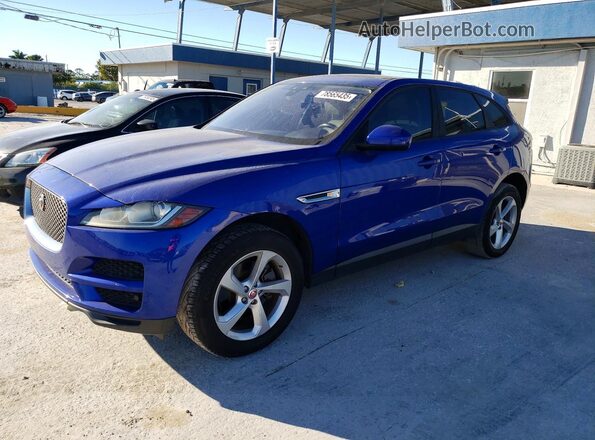 SADCJ2GX4JA236160 2018 JAGUAR F-PACE Blue უკანა მარცხენა