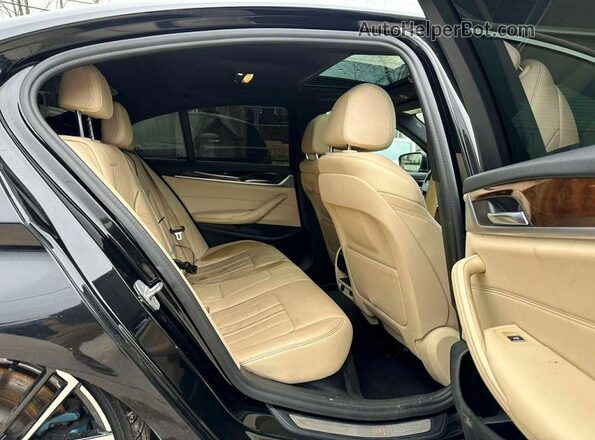 WBAJR7C00LWW62917 2020 BMW 5 SERIES Black Rear seats view