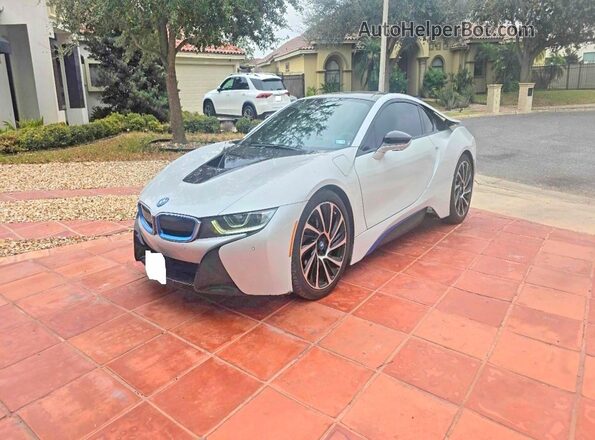 WBY2Z2C59GV675438 2016 BMW I8 White Rear right