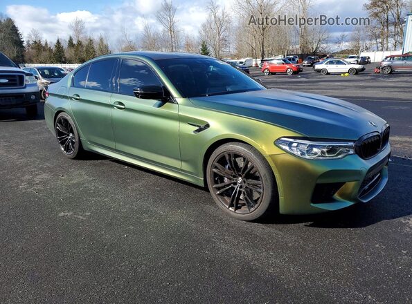 WBSJF0C53KB284461 2019 BMW M5 Green Vista frontal