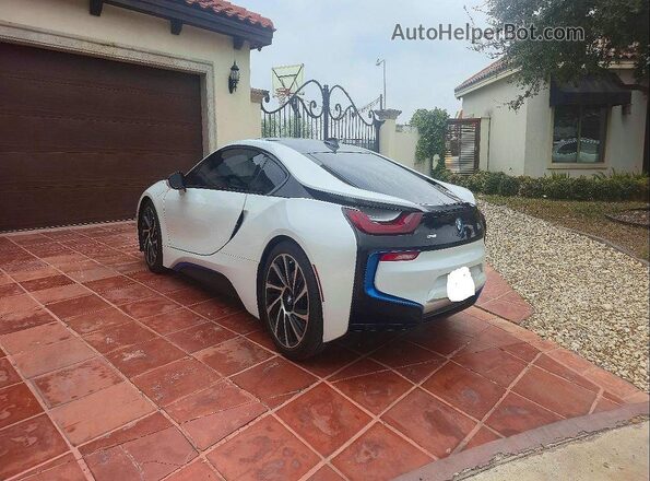 WBY2Z2C59GV675438 2016 BMW I8 White Front right