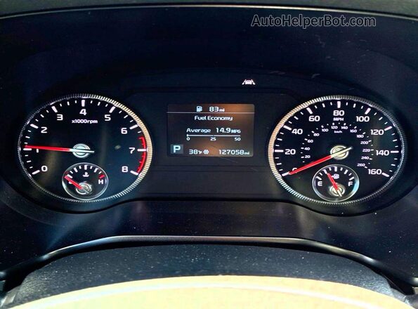 5XYP6DHCXMG162768 2021 KIA TELLURIDE Black Instrument cluster view