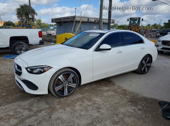 W1KAF4GB8NR010995 2022 MERCEDES-BENZ C-CLASS Белый Задняя левая четверть