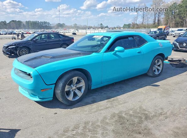 2C3CDZAG7JH172237 2018 DODGE CHALLENGER Blue Rear left