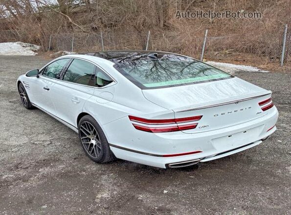 KMTGB4SC2NU092298 2022 GENESIS G80 Белый Передняя правая четверть