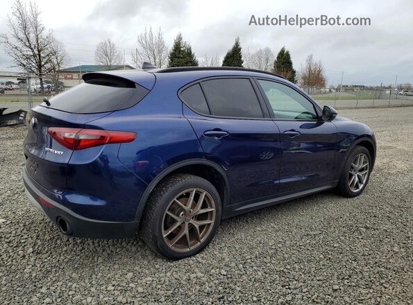 ZASFAKNN9J7B85530 2018 ALFA ROMEO STELVIO Blue Передня права чверть