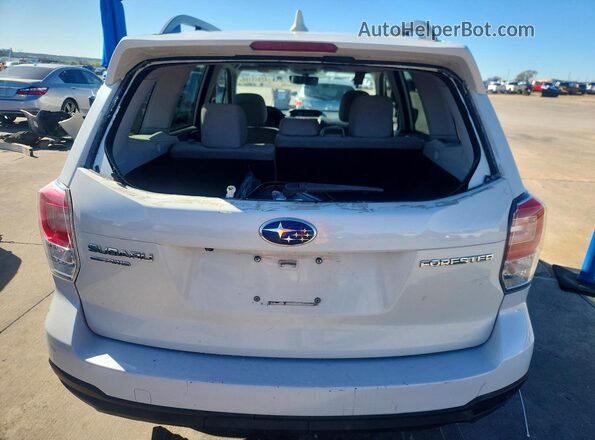 JF2SJAEC8JH415456 2018 SUBARU FORESTER 2.5 White Вид салону спереду