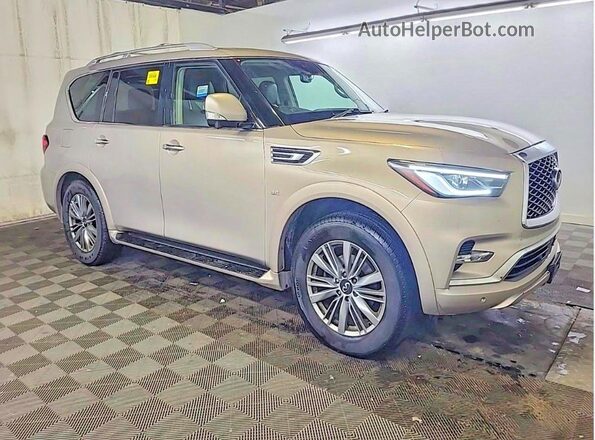 JN8AZ2NE6J9194254 2018 INFINITI QX80 Gold 