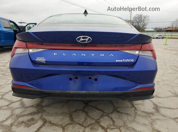 KMHLM4AJ4PU050382 2023 HYUNDAI ELANTRA Blue წინა სალონის ხედი