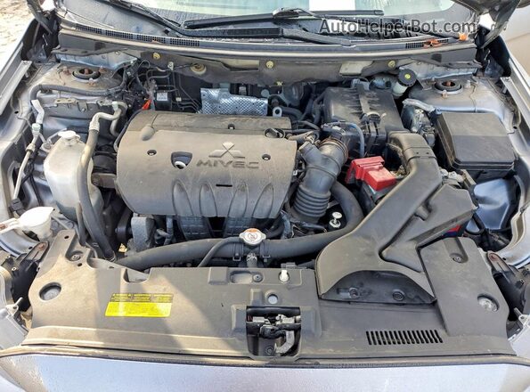 JA32U2FU0HU006192 2017 MITSUBISHI LANCER Серый Вид задней части салона
