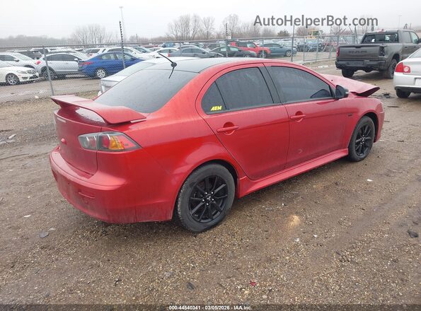 JA32U2FU6HU015544 2017 MITSUBISHI LANCER Red Tył prawy