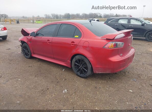 JA32U2FU6HU015544 2017 MITSUBISHI LANCER Red Tył lewy