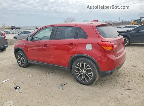 JA4AP3AW8HZ020096 2017 MITSUBISHI OUTLANDER Красный Задняя левая четверть