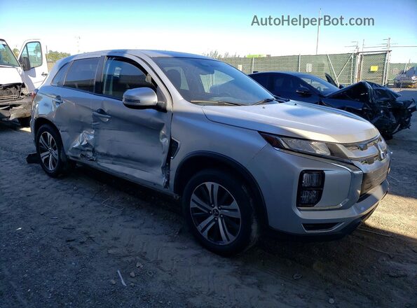 JA4APVAU0MU017940 2021 MITSUBISHI OUTLANDER Серебряный Передняя правая четверть