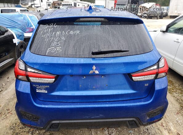 JA4APVAU4MU021392 2021 MITSUBISHI OUTLANDER Blue Вид ззаду