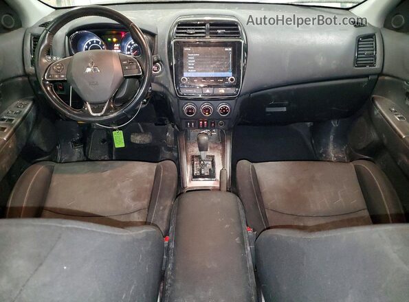 JA4APVAU7MU013934 2021 MITSUBISHI OUTLANDER Black წინა პანელის ხედი