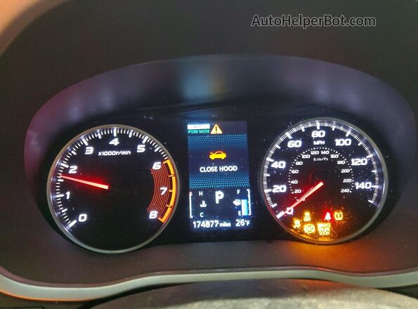 JA4AT3AAXKZ003307 2019 MITSUBISHI ECLIPSE Gray Vista del cuadro de instrumentos