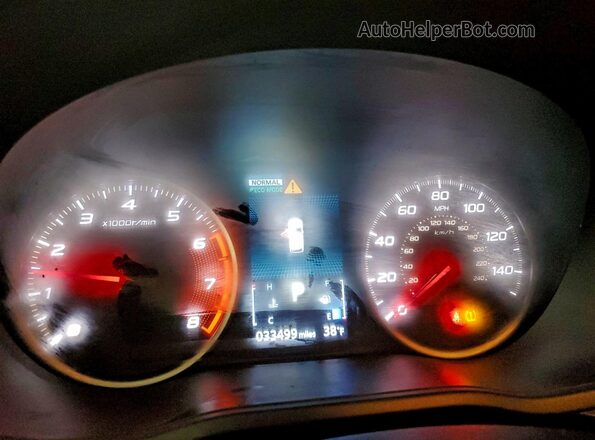 JA4ATUAA7PZ001852 2023 MITSUBISHI ECLIPSE Silver Instrument cluster view