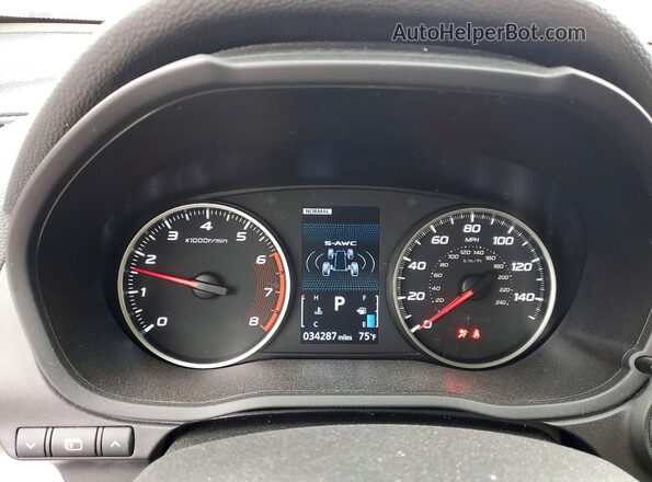 JA4ATVAA0PZ002217 2023 MITSUBISHI ECLIPSE Silver Instrument cluster view