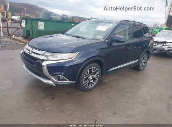 JA4AZ3A3XGZ005176 2016 MITSUBISHI OUTLANDER Dark Blue Vista tres cuartos delantera izquierda
