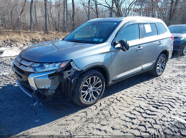 JA4JZ4AX0GZ025302 2016 MITSUBISHI OUTLANDER Gray Առջևի ձախ երեք քառորդ տեսարան