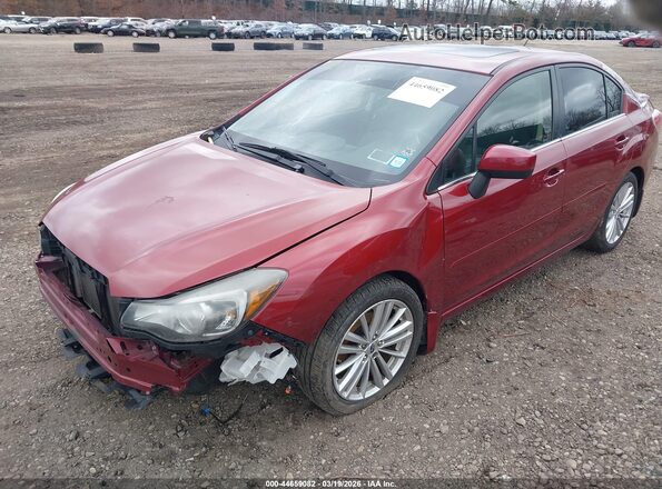 JF1GJAF64GH007693 2016 SUBARU IMPREZA Red Front left