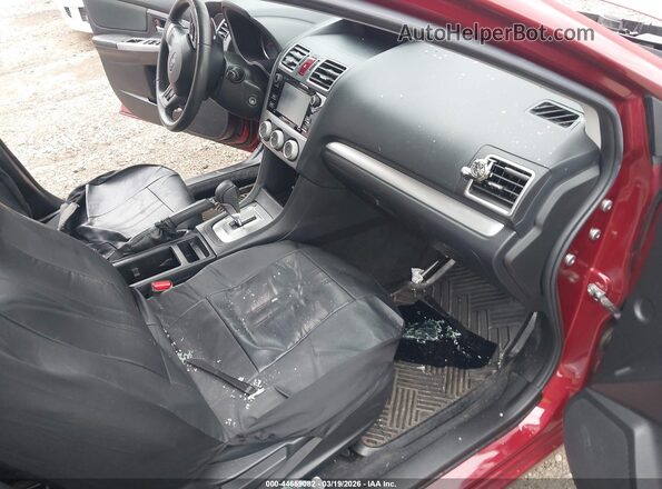 JF1GJAF64GH007693 2016 SUBARU IMPREZA Red Front interior view